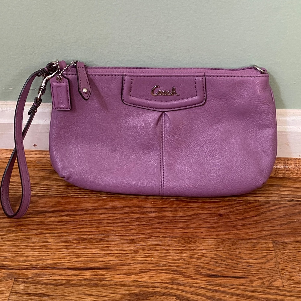 Coach Lavender Wristlet Clutch